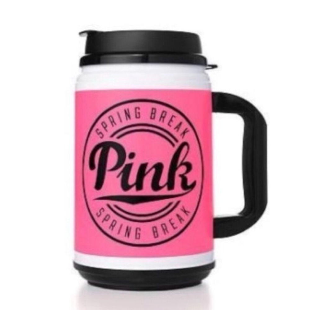 Neon Pink PINK NATION Spring Break Edition Chug Mug for Hot or Cold Beverages